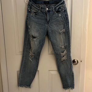 Judy blue boyfriend fit distressed jeans